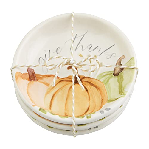 Mud Pie Pumpkin Tidbit Dish, 4" dia, Stacked