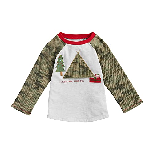 Mud Pie Camo Christmas Long Sleeve Tee, large