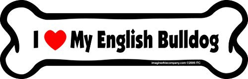 Imagine This Company Bone Magnet, English Bulldog