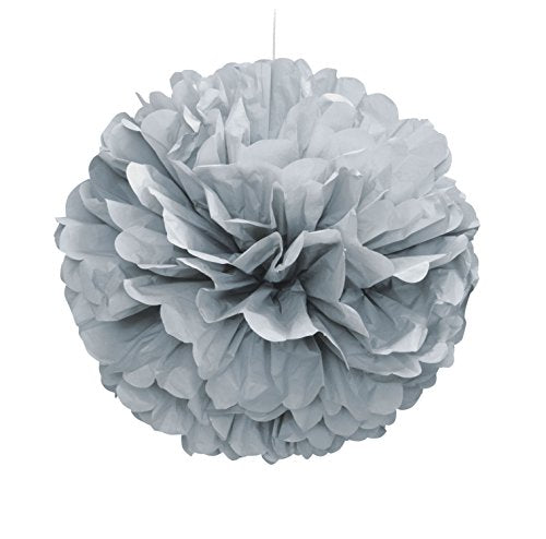 Unique Industries 16" Silver Tissue Paper Pom Pom