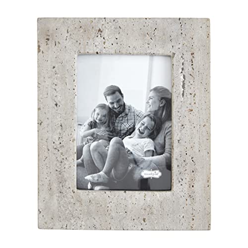 Mud Pie Gray Travertine Frames, 8.5" x 10.5"