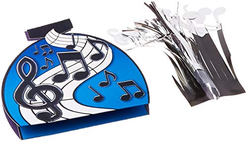 Beistle Musical Notes Centerpiece (black & silver) Party Accessory  (1 count) (1/Pkg)