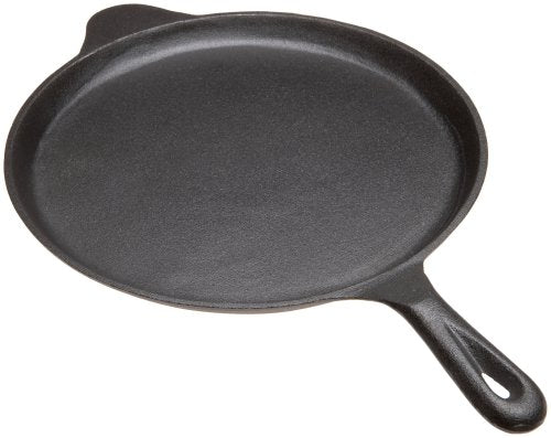 Old Mountain Pre Seasoned 10147 10 1/2 Inch Round Griddle with Assist Handle