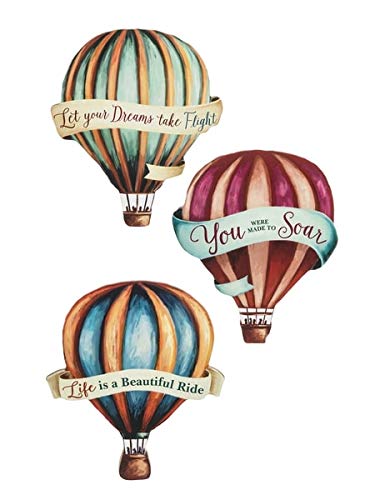 Ganz Up & Away-Die Cut Hanging Plaques, 6" W. x 7" H. x 3/8" D, Multicolor