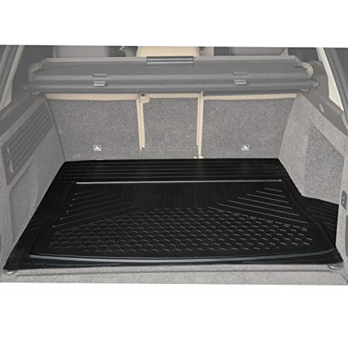 OMAC USA Cargo Liner Universal Trim | Black Heavy Duty Durable 3D Molded Protection Big Trunk Mat | for Car SUV Truck & Van Auto Accesories Kit