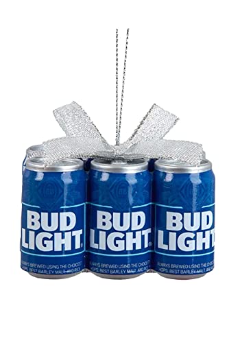 Kurt Adler Budweiser¬¨√Ü Bud Light 6-Pack Cans Ornament