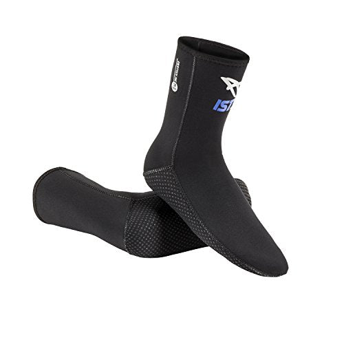 IST 3mm Super Stretch Neoprene High-Cut Diving, Freediving Socks (2X-Large)