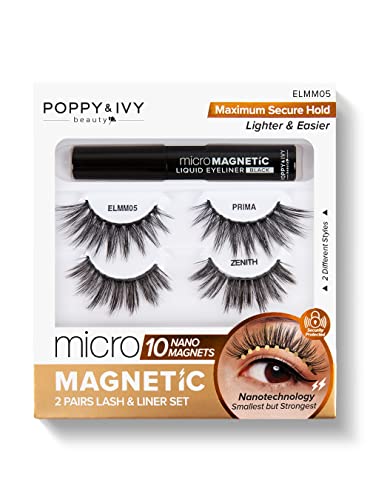Absolute New York Poppy & Ivy Prima Micro Magnetic Lash & Liner Set