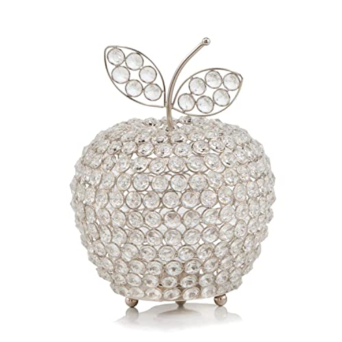 Modern Day Accents Manzana MD Cristal Silver Apple