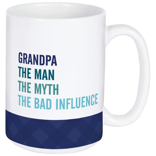 Carson Home Bad Influence Boxed Mug, 5.25-inch Length, 15 oz., Ceramic