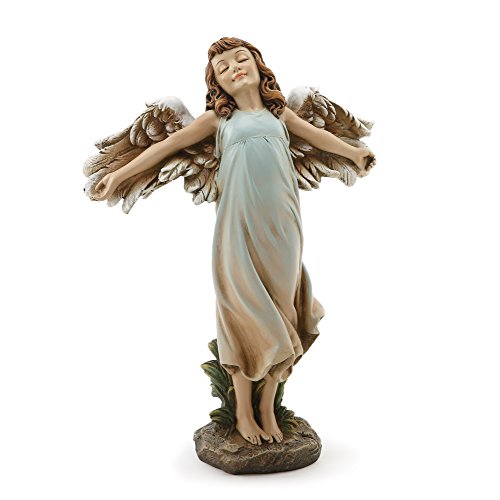 Napco Angel Girl Garden Statue with Arms Outstretched