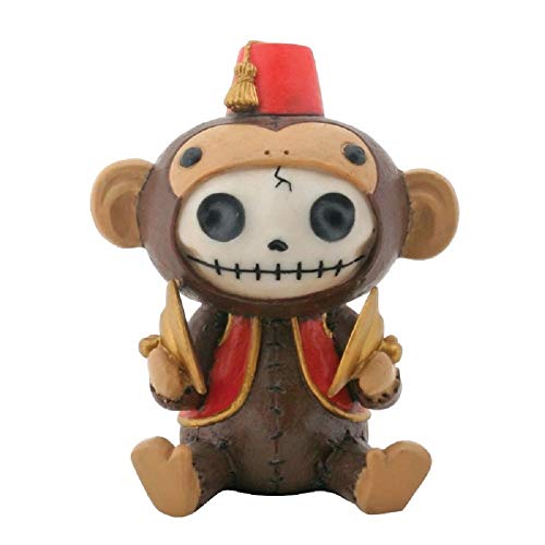 Pacific Trading SUMMIT COLLECTION Furrybones Fez Munky Signature Skeleton in Monkey Costume Wearing Fez Hat and Vest with Cymbals