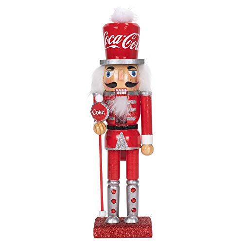 Kurt Adler Coca-Cola Kurt S. Adler 10-Inch Wooden Nutcracker, Multi
