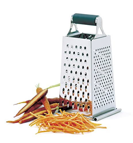 Norpro, Silver Grip-EZ Stainless Steel Grater with Catcher, 10in/25.5cm