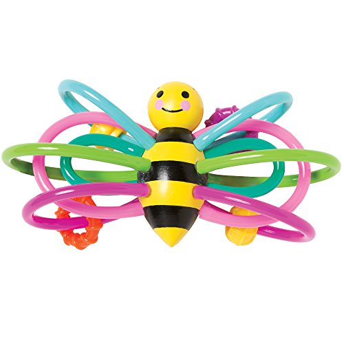 Manhattan Toy Winkel Bee Rattle  & Sensory Teether Baby Toy