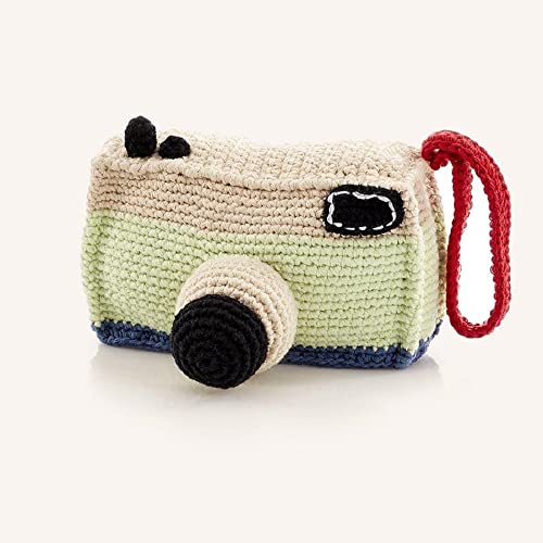 Pebble 200-021 Fair Trade Camera Rattle, 5-inch Length