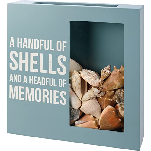 Primitives By Kathy 112869 A Handful of Shells and Memories Shell Holder, 10-inch Height