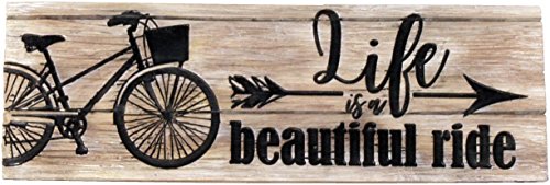 Spoontiques Life is a Beautiful Ride Desk Sign