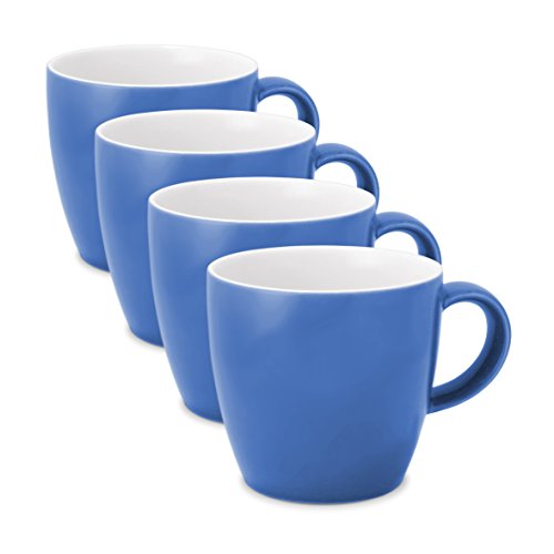 FORLIFE Uni Espresso/Oolong Tea Cup (Set of 4), 3.5 oz, Blue