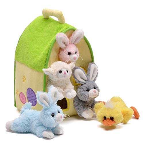 Unipak Easter Animals Plush Play House Set