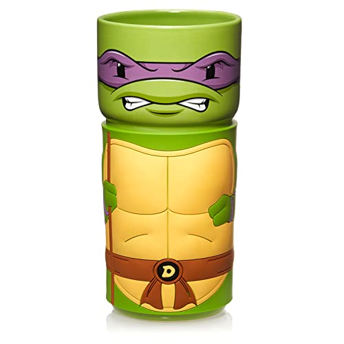 CosCups by Numskull TMNT Donatello Ceramic Mug Gift with Rubber Sleeve 400ml - Official Teenage Mutant Ninja Turtles Merchandise