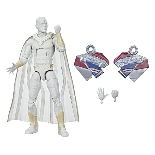 Avengers Hasbro Marvel Legends Series 6-inch Action Figure Toy Vision, Premium Design and 2 Accessories, for Ages 4 and Up , White