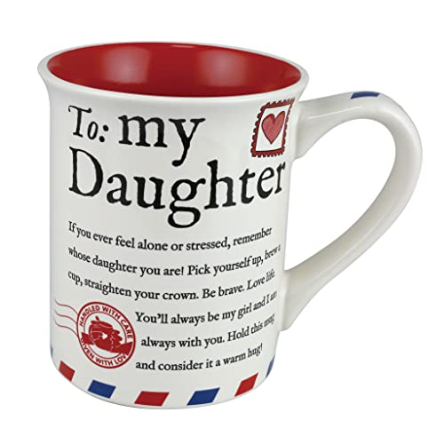 Enesco Our Name is Mud To My Daughter Mug, 4.53 Inch, Multicolor, 16 oz