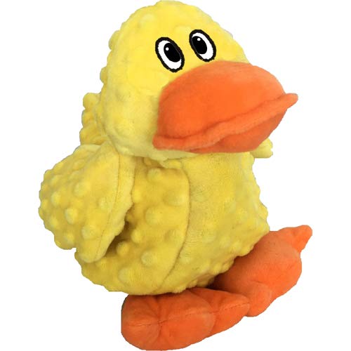 Pet Lou Sqeaky Plush Durable Dog Toys with Multi-Colour ,Dotty Friends for Dog by Petlou (12 Inch Dotty Friends Duck)