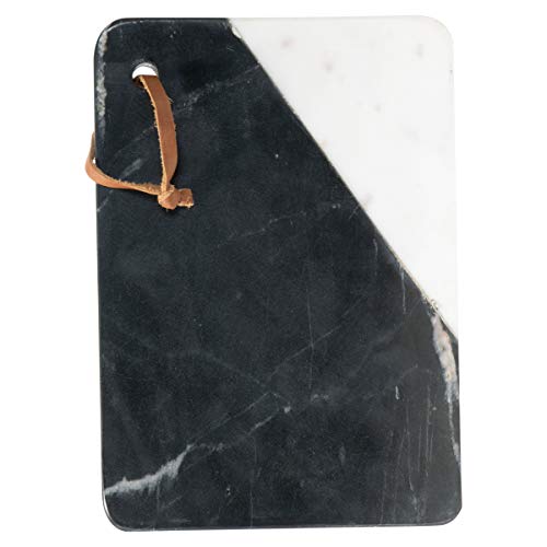 Foreside Home & Garden Small Rectangle Black Marble Serving Cutting Board