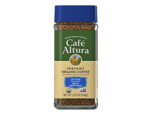 Caf‚àö¬© Altura Organic Fair Trade Decaf Instant Coffee, 3.53 oz (Pack Of 2)