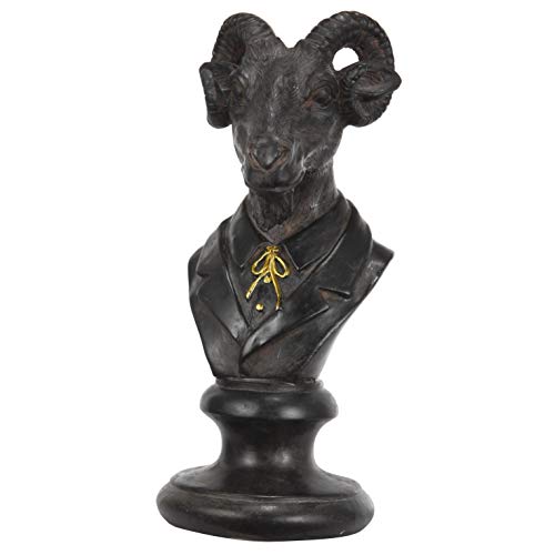 A and B Home Bronze Sheep Bust (Set of 4)