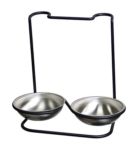 Prodyne METALLA Stainless Steel Double Spoon Rest