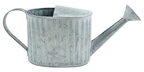 Midwest Design Touch of Nature 50943 1 Piece Galvanized Tin Watering Can, 12.5" x 4.75"
