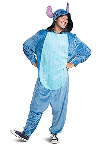 Disguise Men's Adults, Official Lilo and Stitch Costume Jumpsuit and Headpiece, Multicolored, M (38-40)