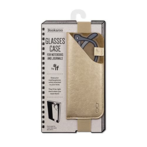 IF Bookaroo Glasses Case-Metallic Gold