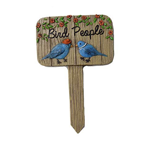 Midwest Design Imports 56227 Bird People Garden Sign, 5-inches Height