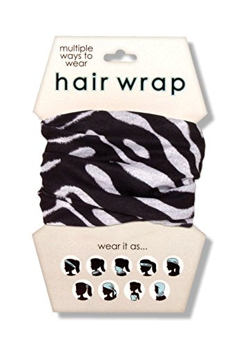 Spoontiques Zebra Print Hair Wrap