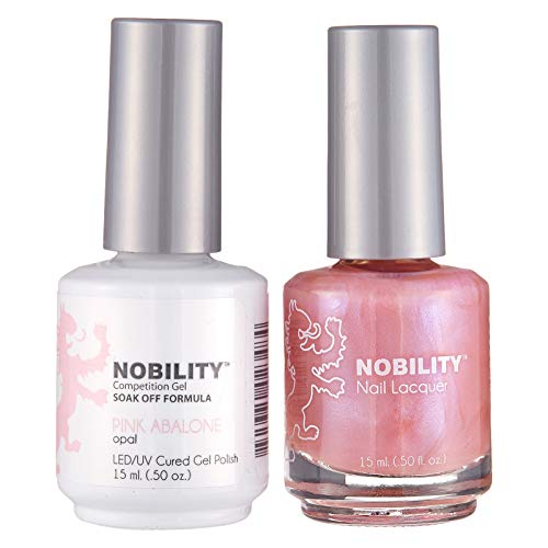 Lechat Nobility ‚Äì Gel Polish & Nail Lacquer Set - Collection 1-0.5oz (Pink Abalone NBCS030)