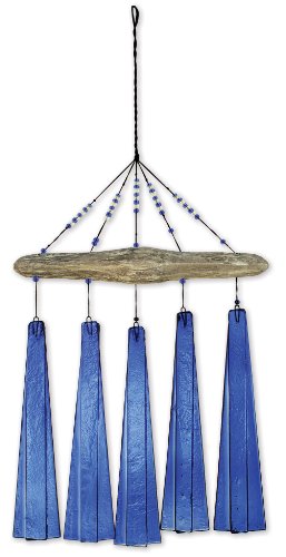 Sunset Vista Design Studios Sea Breeze Glass Wind Chime, Cobalt