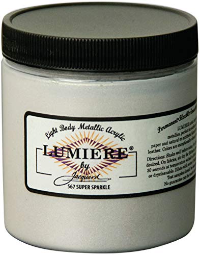 Jacquard Lumiere Fabric Color 8 oz Jar - Super Sparkle