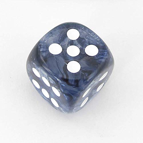 Black Nebula Die with White Pips D6 30mm (1.18in) Pack of 1 Chessex