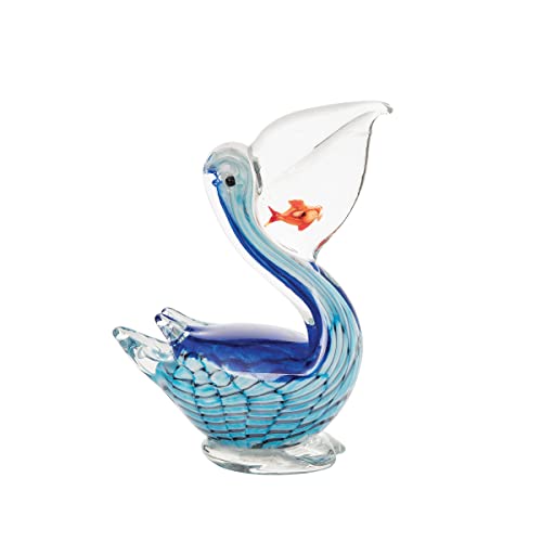 Beachcombers B24774 Pelican Glass Figurine, 8.46-inch Height