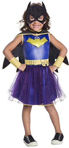 Rubie's Costume Girls DC Comics Deluxe Batgirl Costume, Medium, Multicolor
