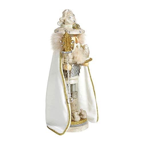 Kurt Adler 17.5-inch Hollywood White Wizard Nutcracker