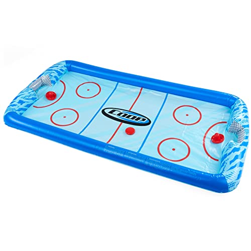 Spin Master Coop Hydro Hockey Inflatable Water Floating Table Hockey Set, Pool Toy for Kids Ages 5+