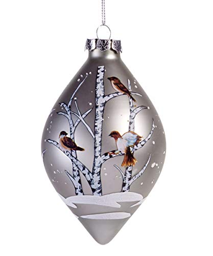 Giftcraft 665658 Bird Ornament, 5-inch Height, Glass