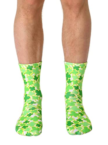 Living Royal 4076c 4 Leaf Clover Crew Socks, 7.5-inch Length