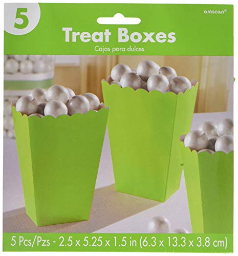 Amscan Popcorn Boxes, Small | Kiwi | Party Accessory
