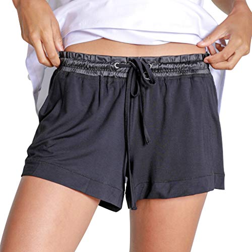 Faceplant Dreams Bamboo Short Shorts (Black, Large)