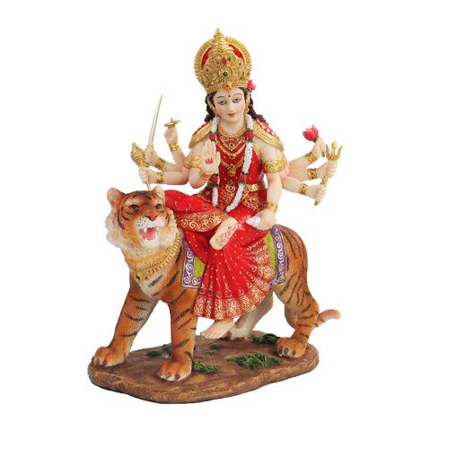 Pacific Trading PTC 8.5 Inch Durga Mythological Indian Hindu Goddess Statue Figurine